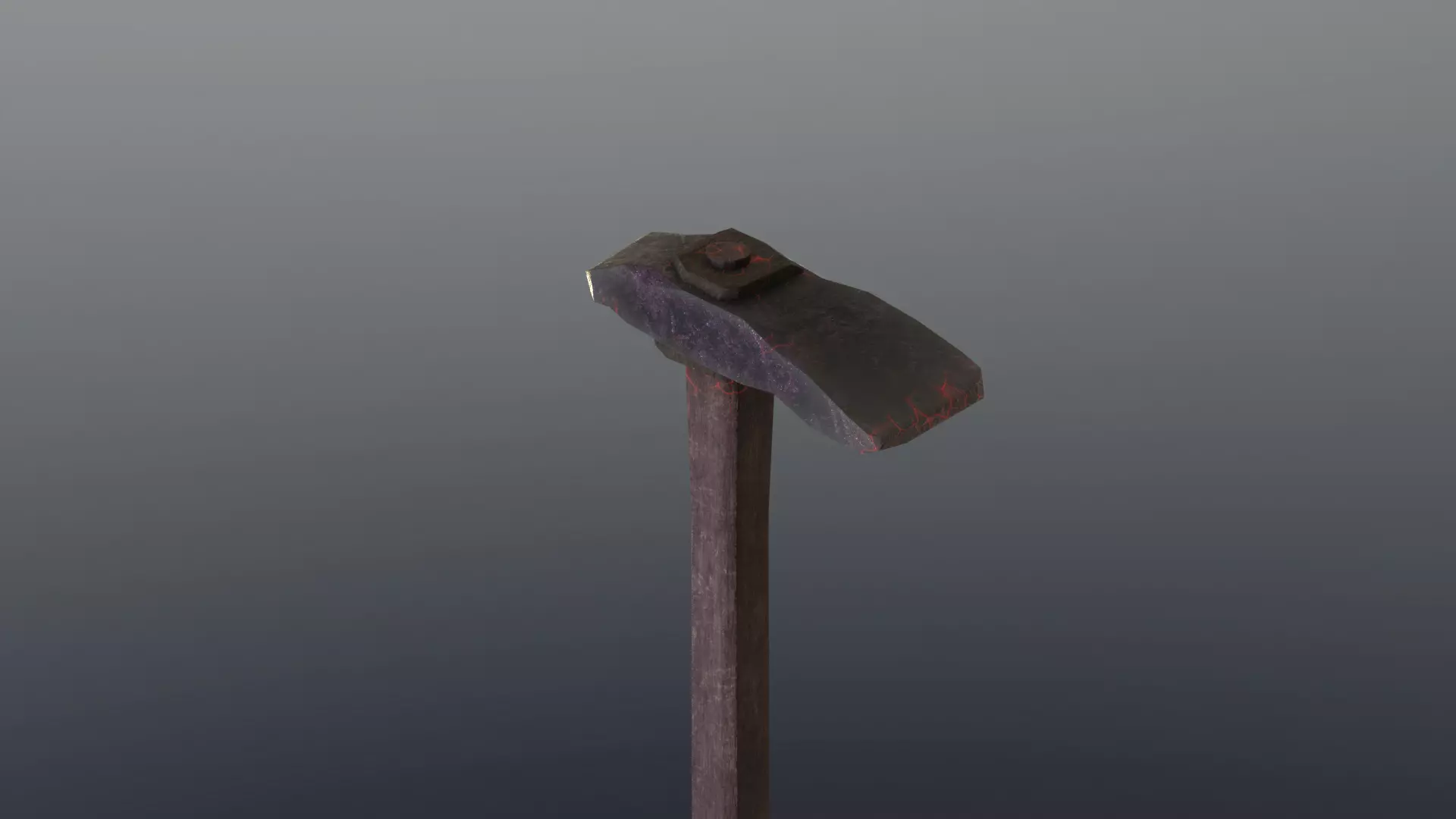 Hoe - Obsidian Low-poly 3D model_0
