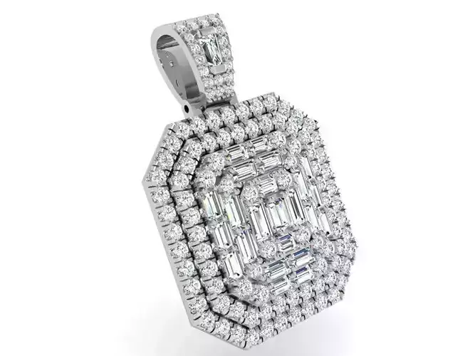 Octagonal Pendant 4866