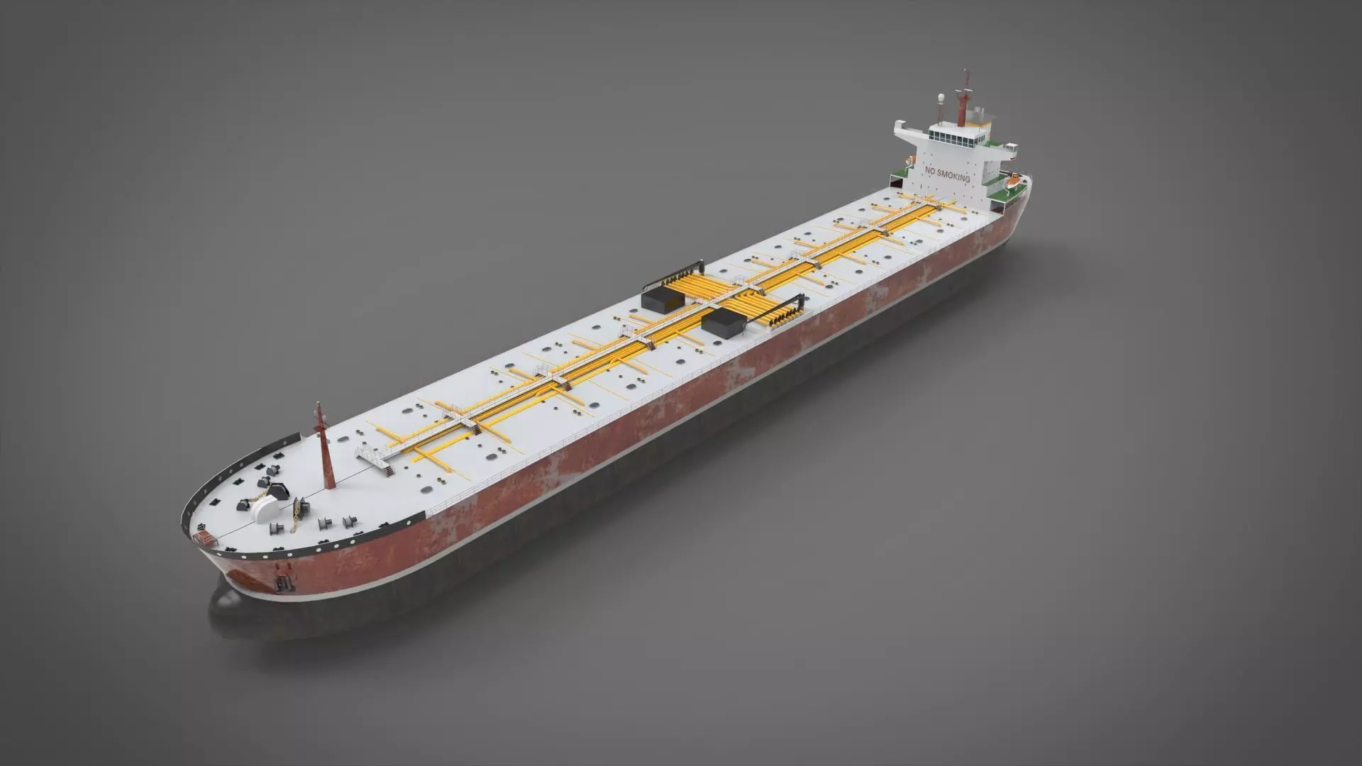Tanker Ship Low-poly 3D model_0