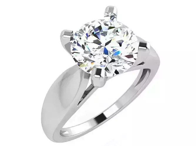 Solitaire Cathedral Ring 4868