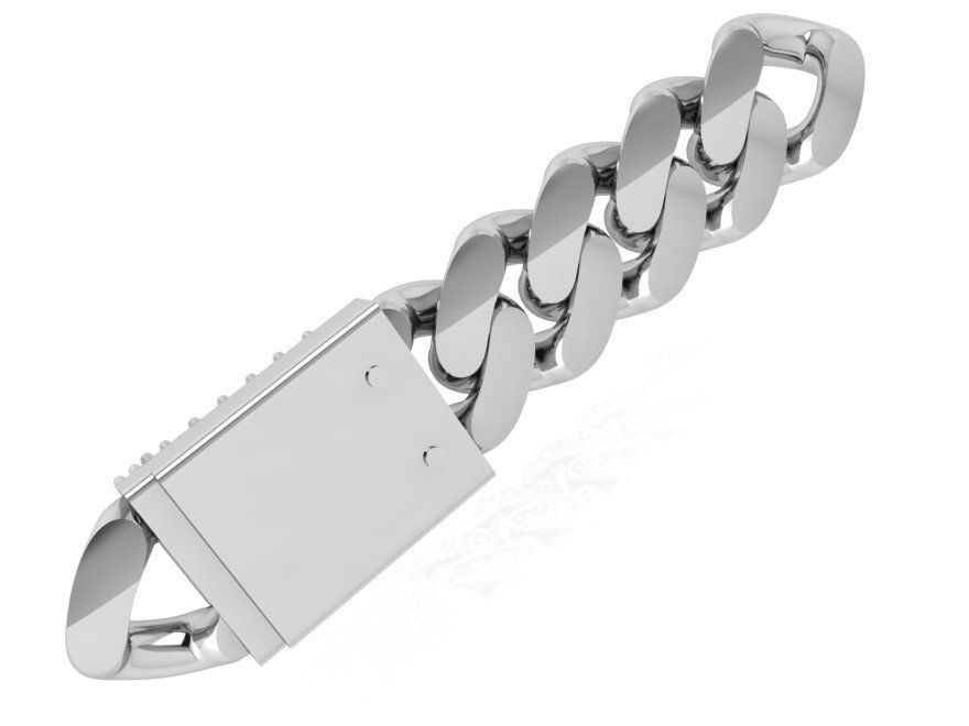 Cumin Chain Pave 4871 3D print model_3