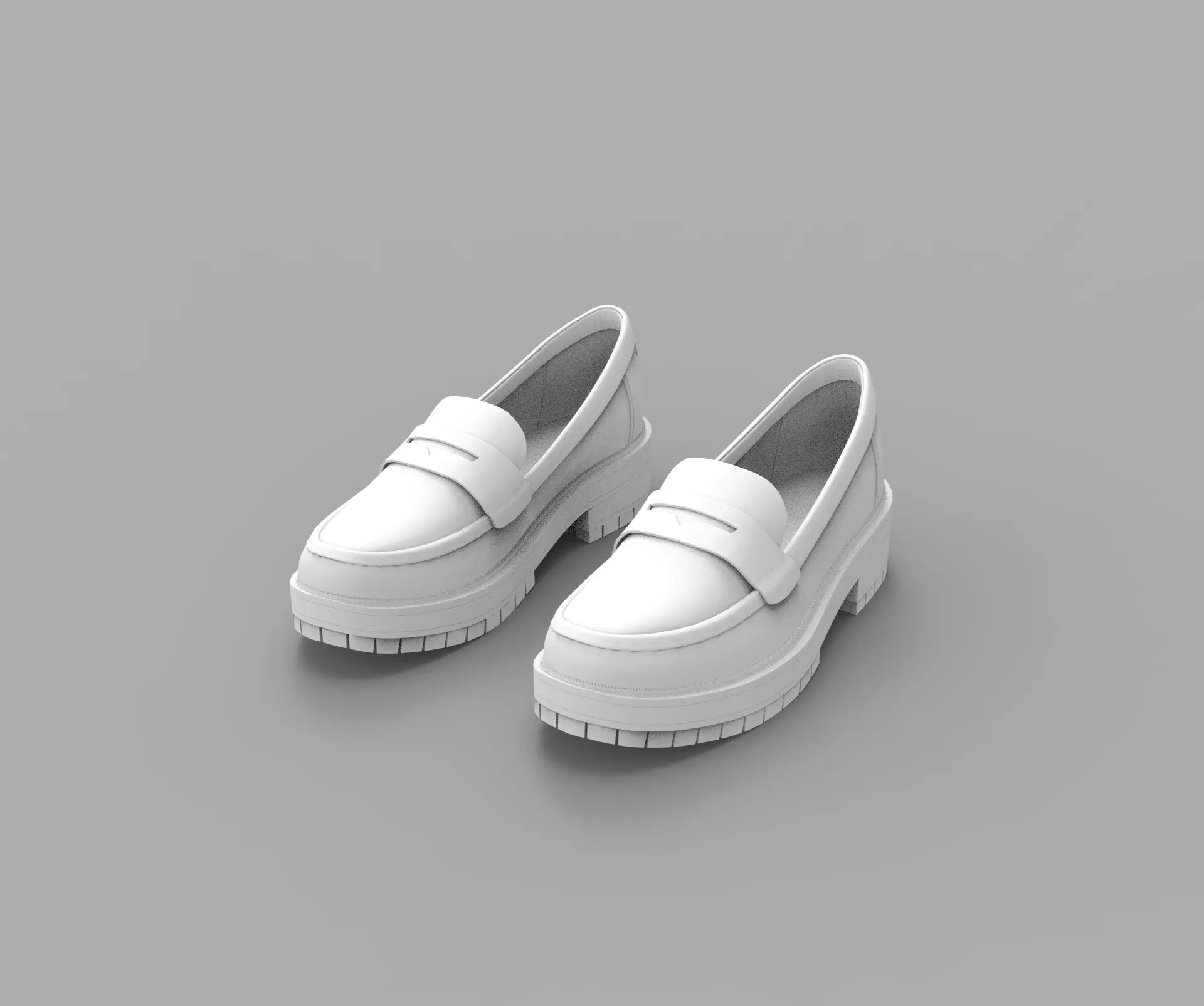 Shoe for Men Low Poly 3D Model for WebGL Ready Low-poly 3D model Low-poly 3D model_0