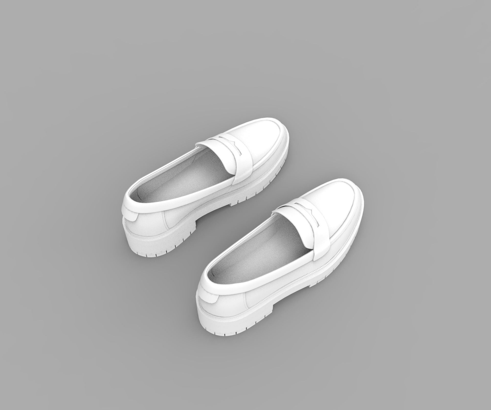 Shoe for Men Low Poly 3D Model for WebGL Ready Low-poly 3D model Low-poly 3D model_21