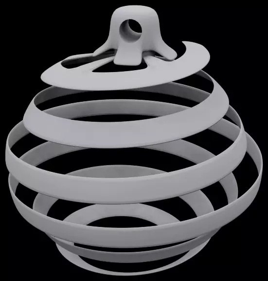 Christmas Tree Globe 3D print model_0