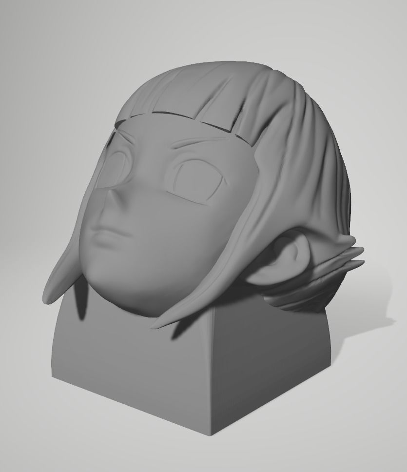 Hinata kid Naruto keycaps  3D print model_1
