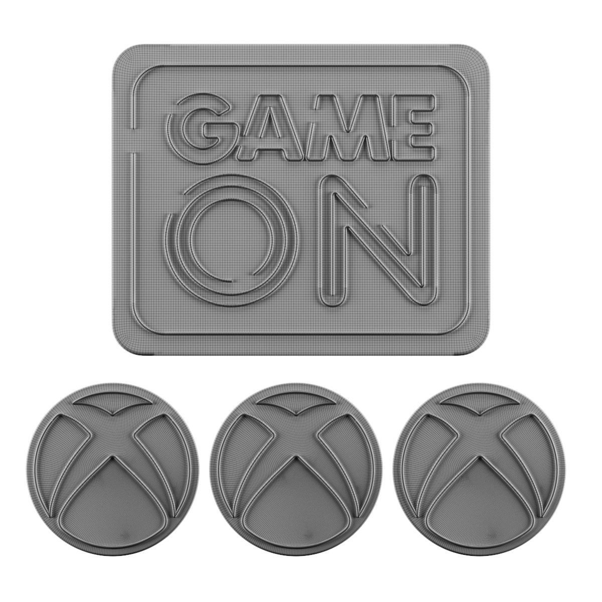 Game On-Xbox Neon Signs 3D model_1