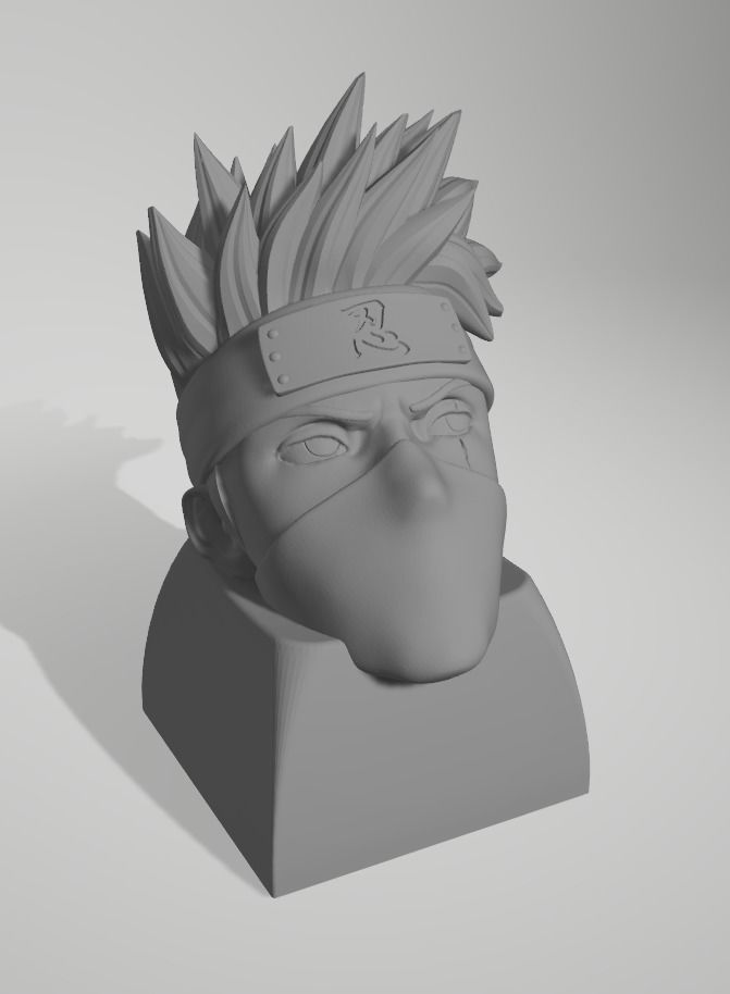 kakashi keycaps  3D print model_2