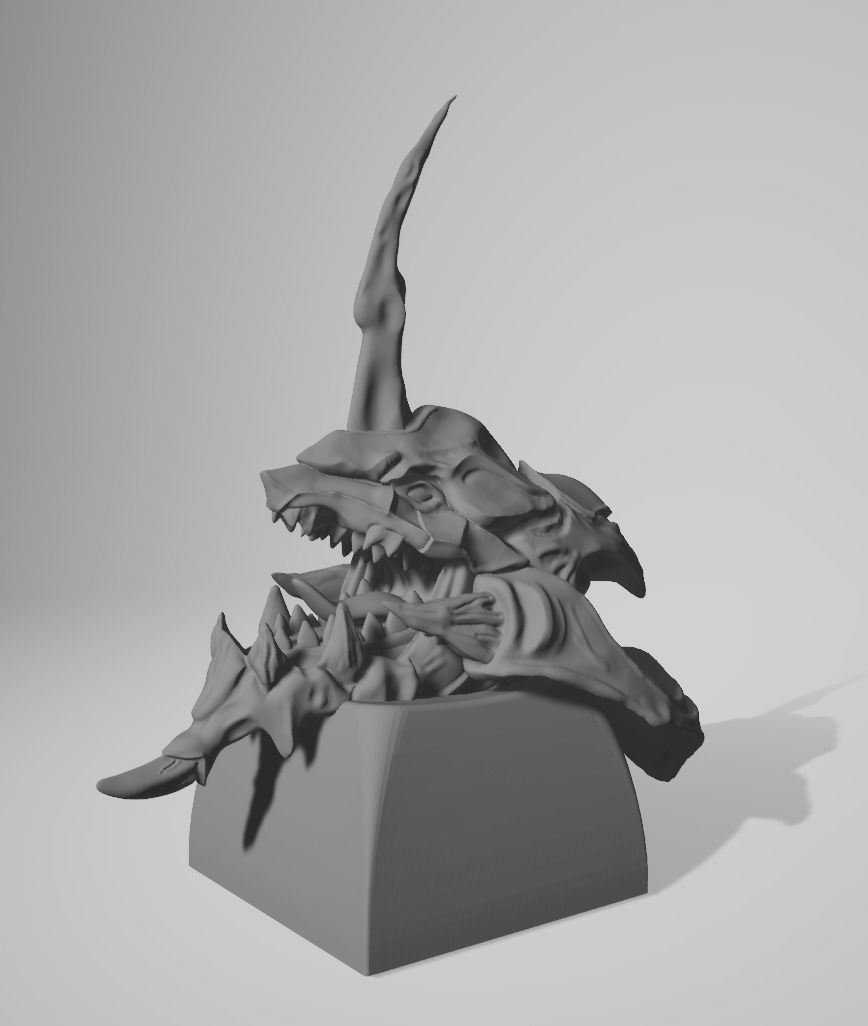 EVA 01 keycaps  3D print model_2