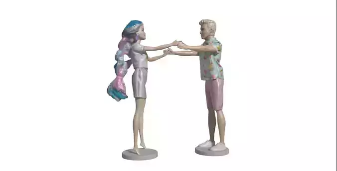 BARBIE AND KEN DANCING