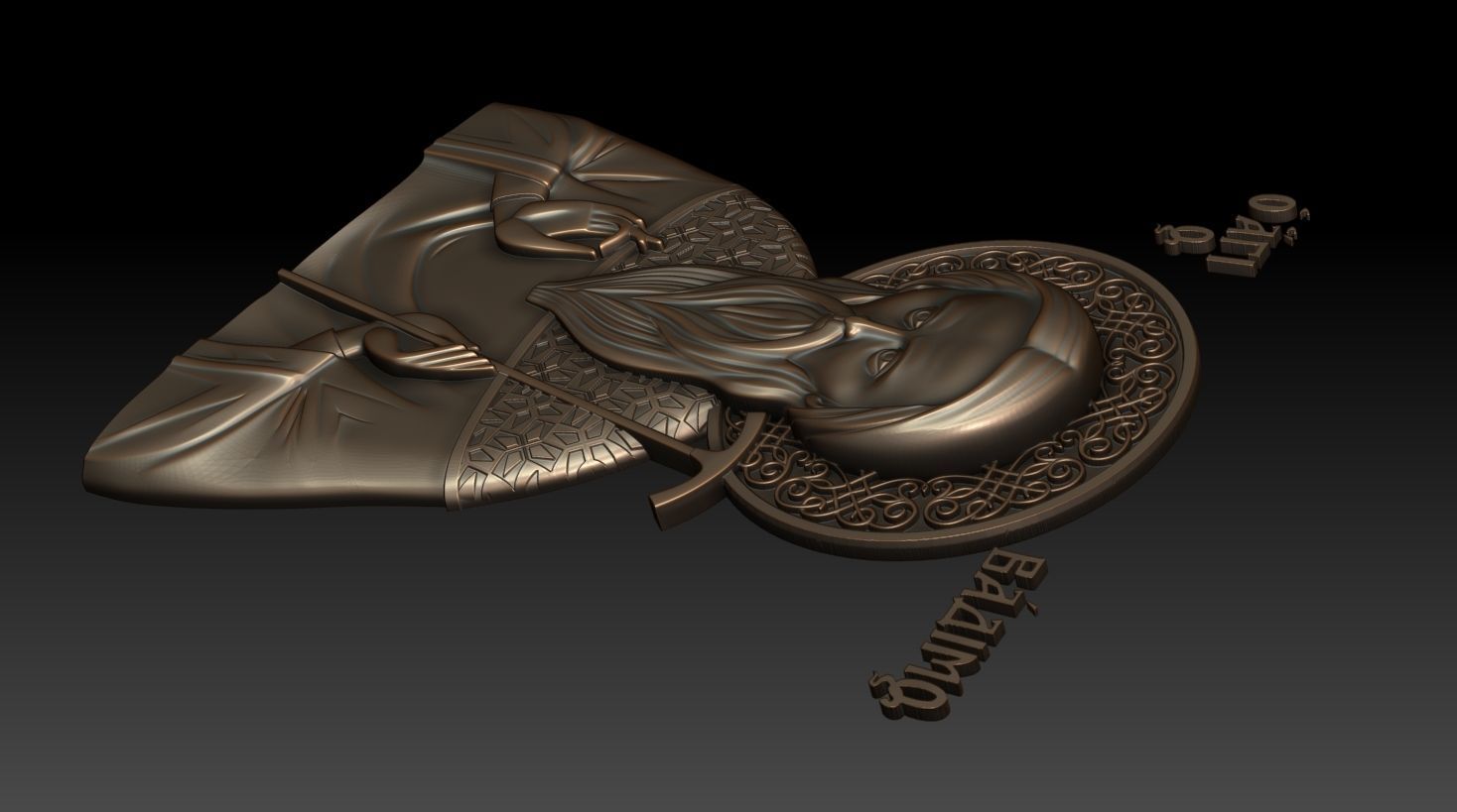 Saint Bademus of Persia 3D model_5