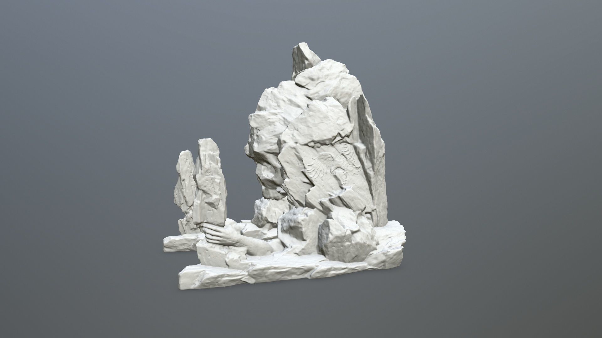 Skull  Gate  1 Stl 3D print model_4