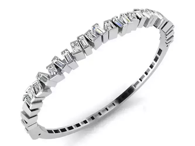 Baguette Diamond Bracelet 4874