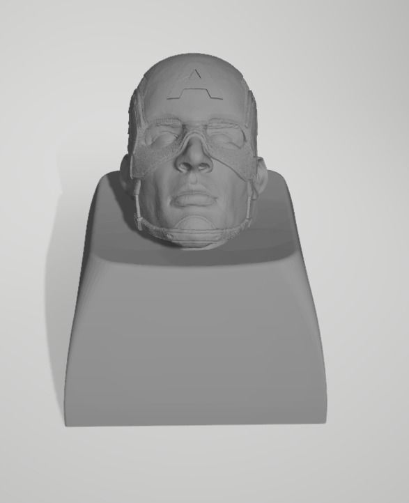 Captain America keycaps  3D print model_1