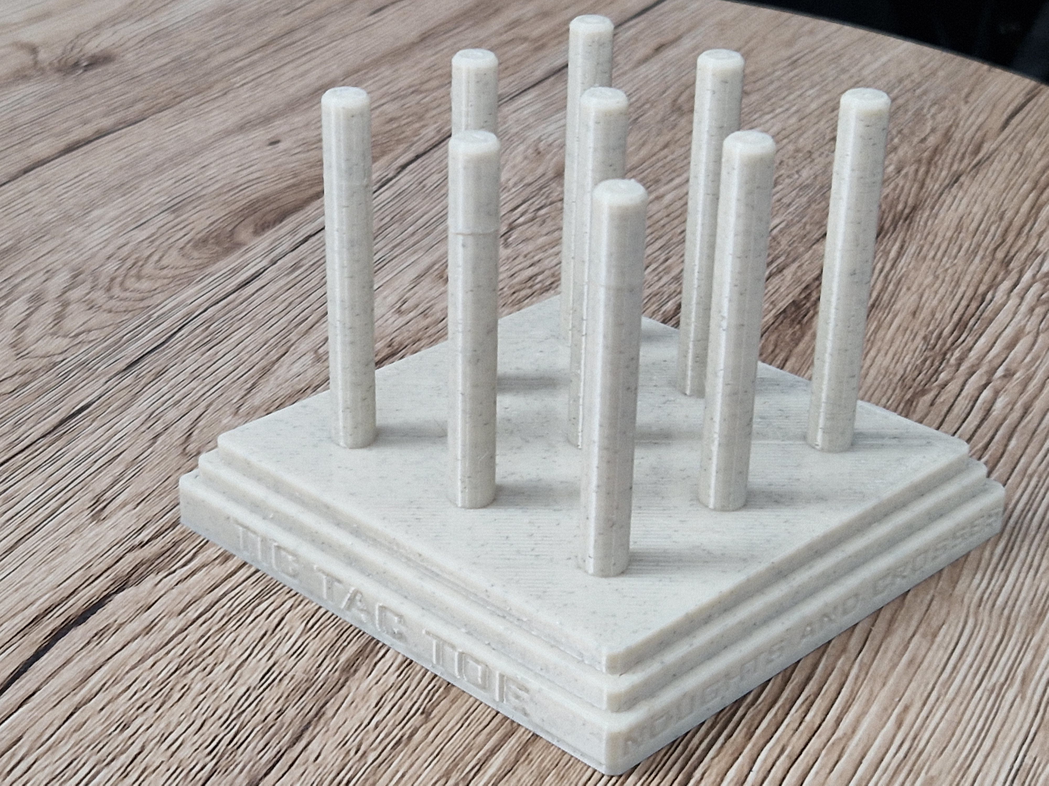 3D TIC TAC TOE GAME - NOUGHTS AND CROSSES 3D print model_9