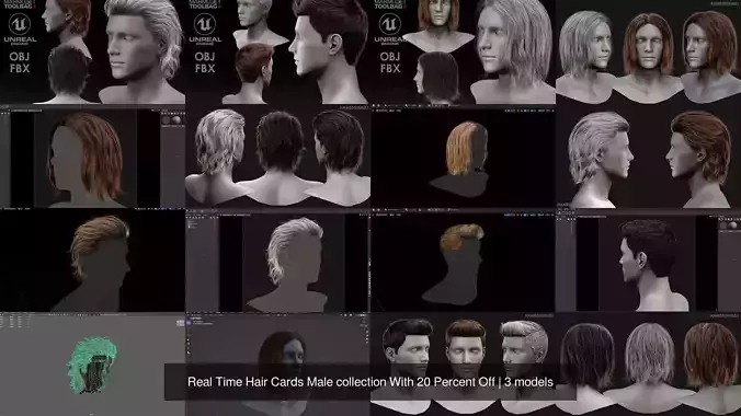 Real Time Hair Cards Male collection With 20 Percent Off