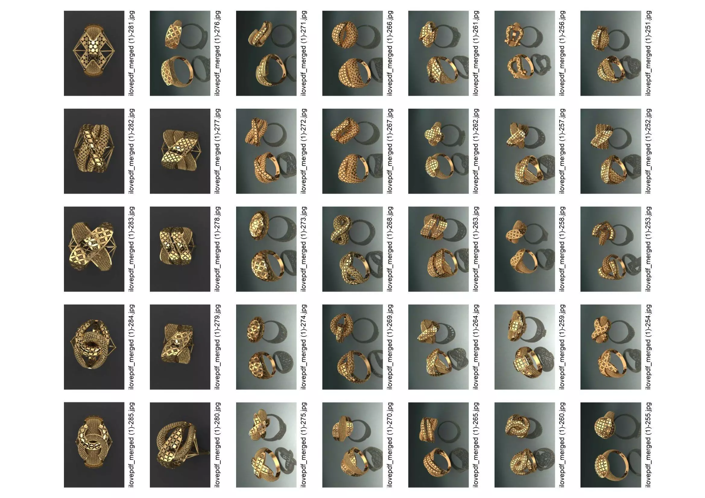 light weight jaali ring 40 STL ready for print 3D print model