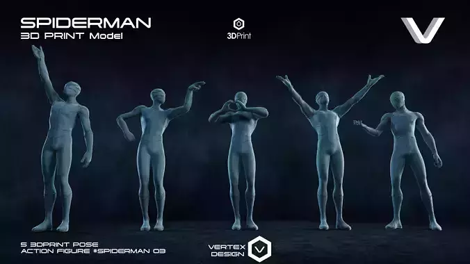  5 Spiderman Action Figures Pack03