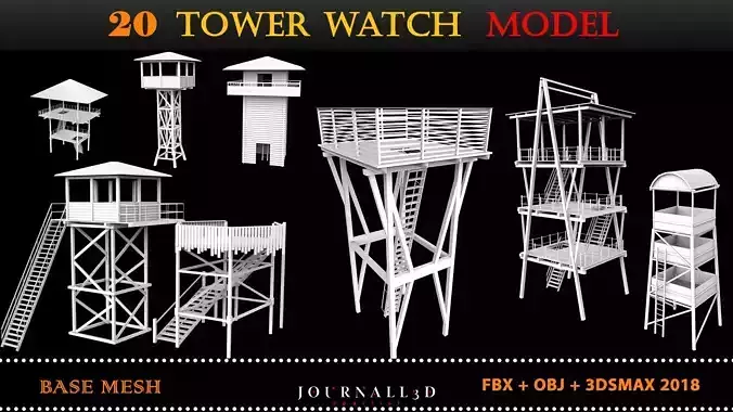 30 WATCHTOWER model basemesh