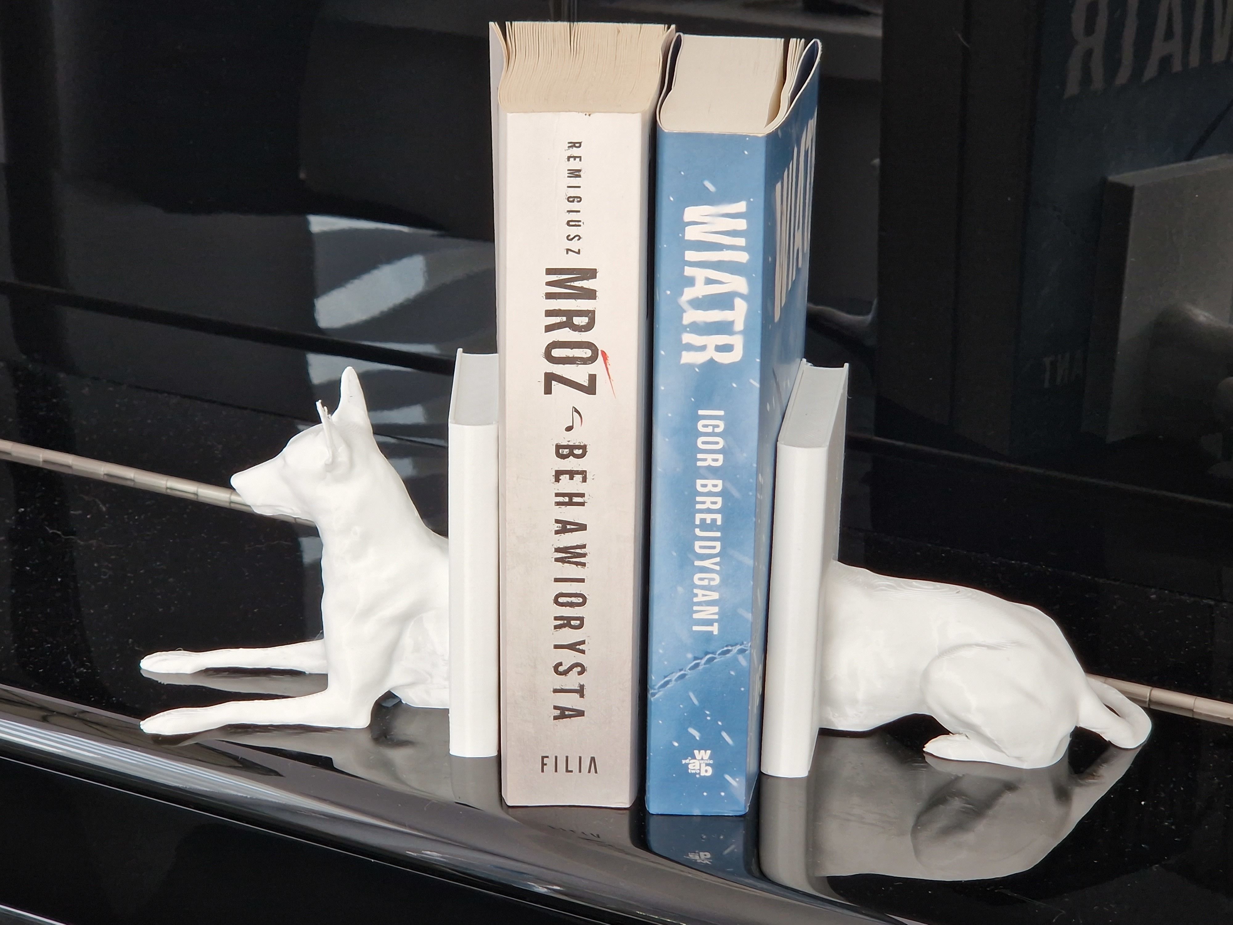 DOG BOOKENDS 3D print model_3