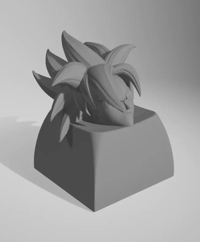 Gogeta dragon ball keycaps 3D print model