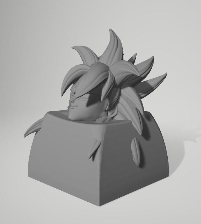 Goku keycaps dragon ball 3D print model_2