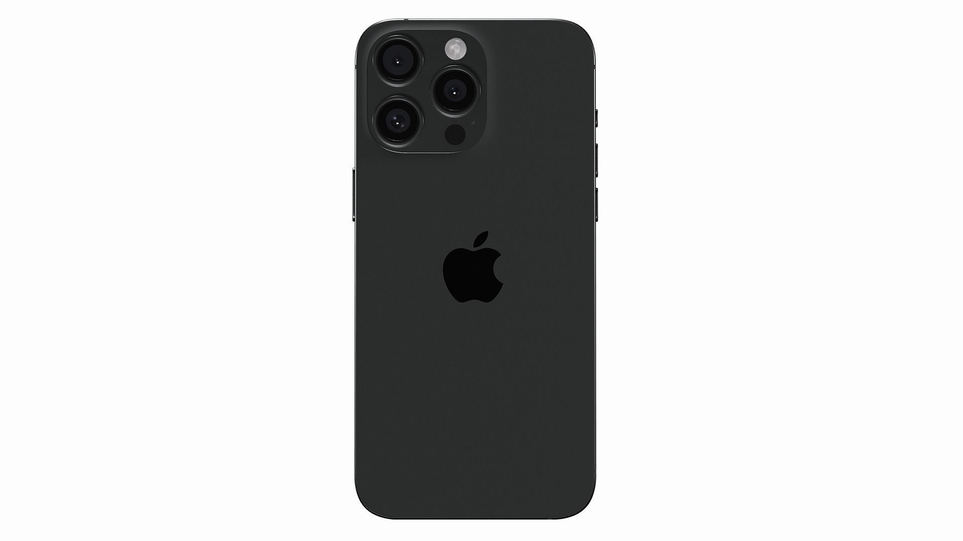 Apple iPhone 15 Pro Max Black Titanium Low-poly 3D model_6