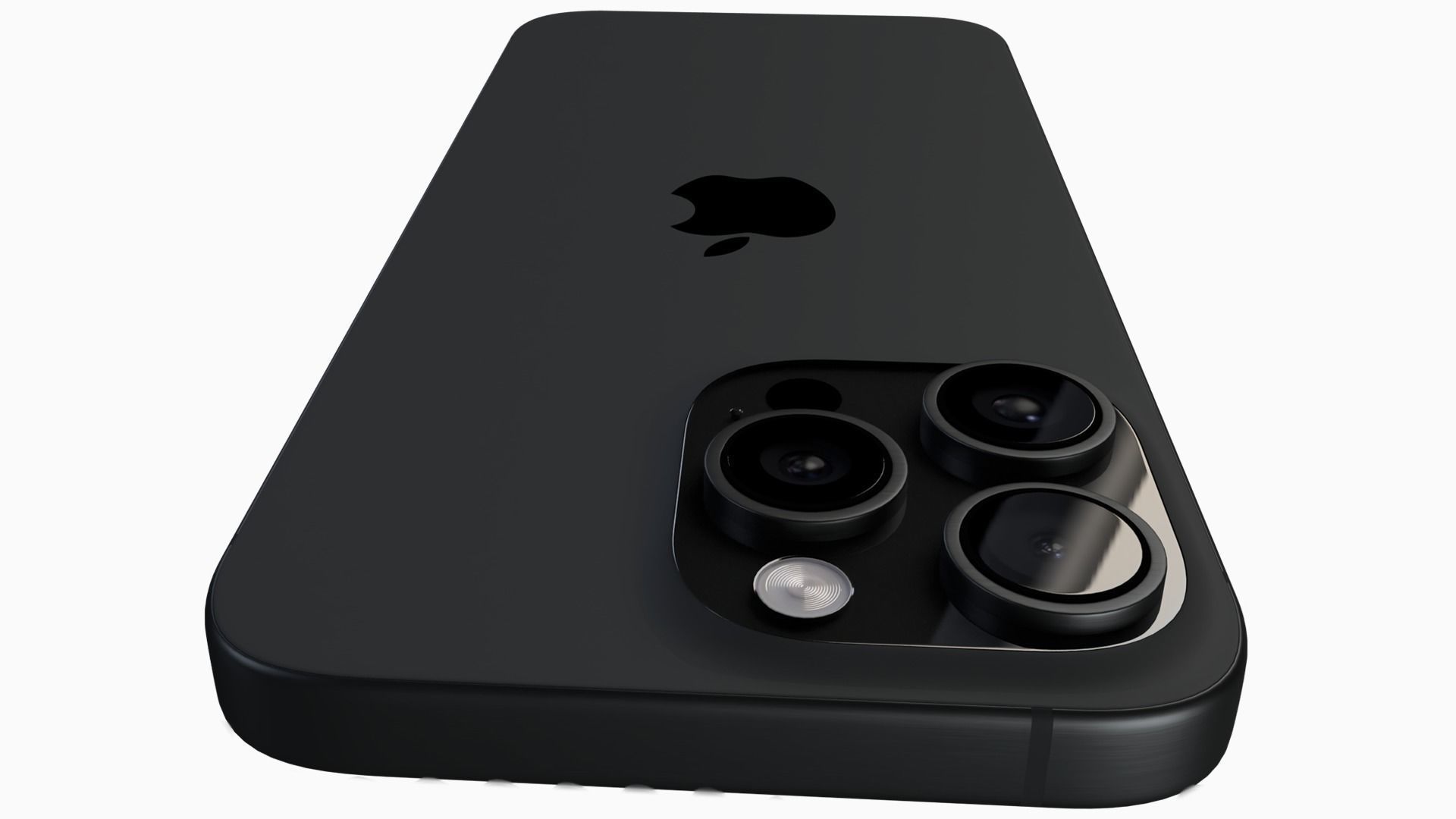 Apple iPhone 15 Pro Max Black Titanium Low-poly 3D model_2