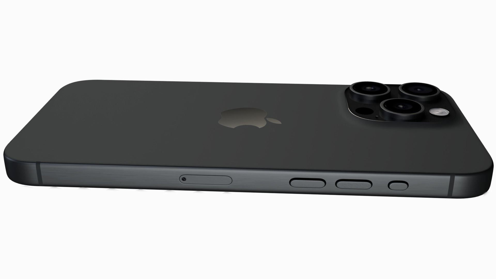 Apple iPhone 15 Pro Max Black Titanium Low-poly 3D model_1