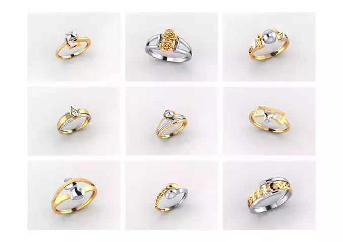 BULK 280 Plain TURKEY Rings CAD FILES 