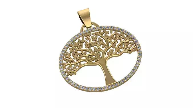 Tree of Life Pendant Oval