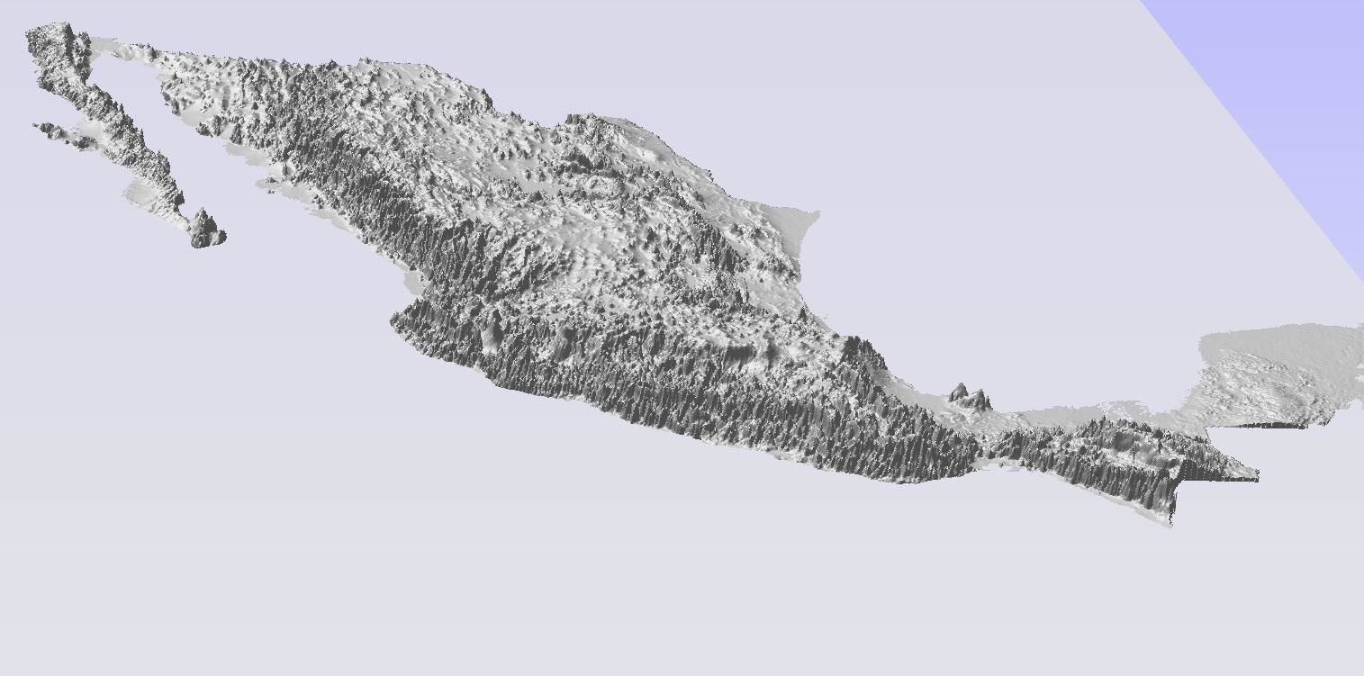 Exquisite 3D Terrain Model of Mexico Diverse Landscapes 3D print model_3
