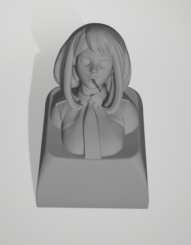 Uraraka ochaco keycaps  3D print model_2