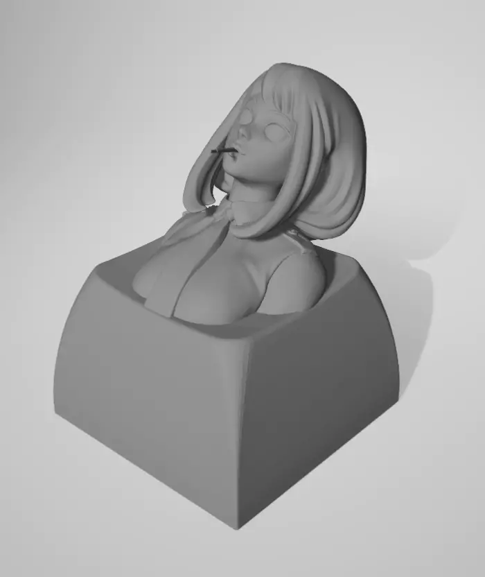 Uraraka ochaco keycaps  3D print model_0