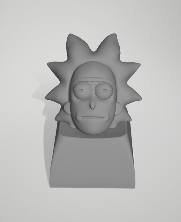 Rick keycaps  3D print model_1