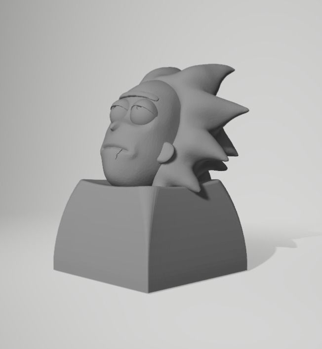 Rick keycaps  3D print model_2