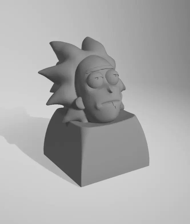 Rick keycaps  3D print model_0