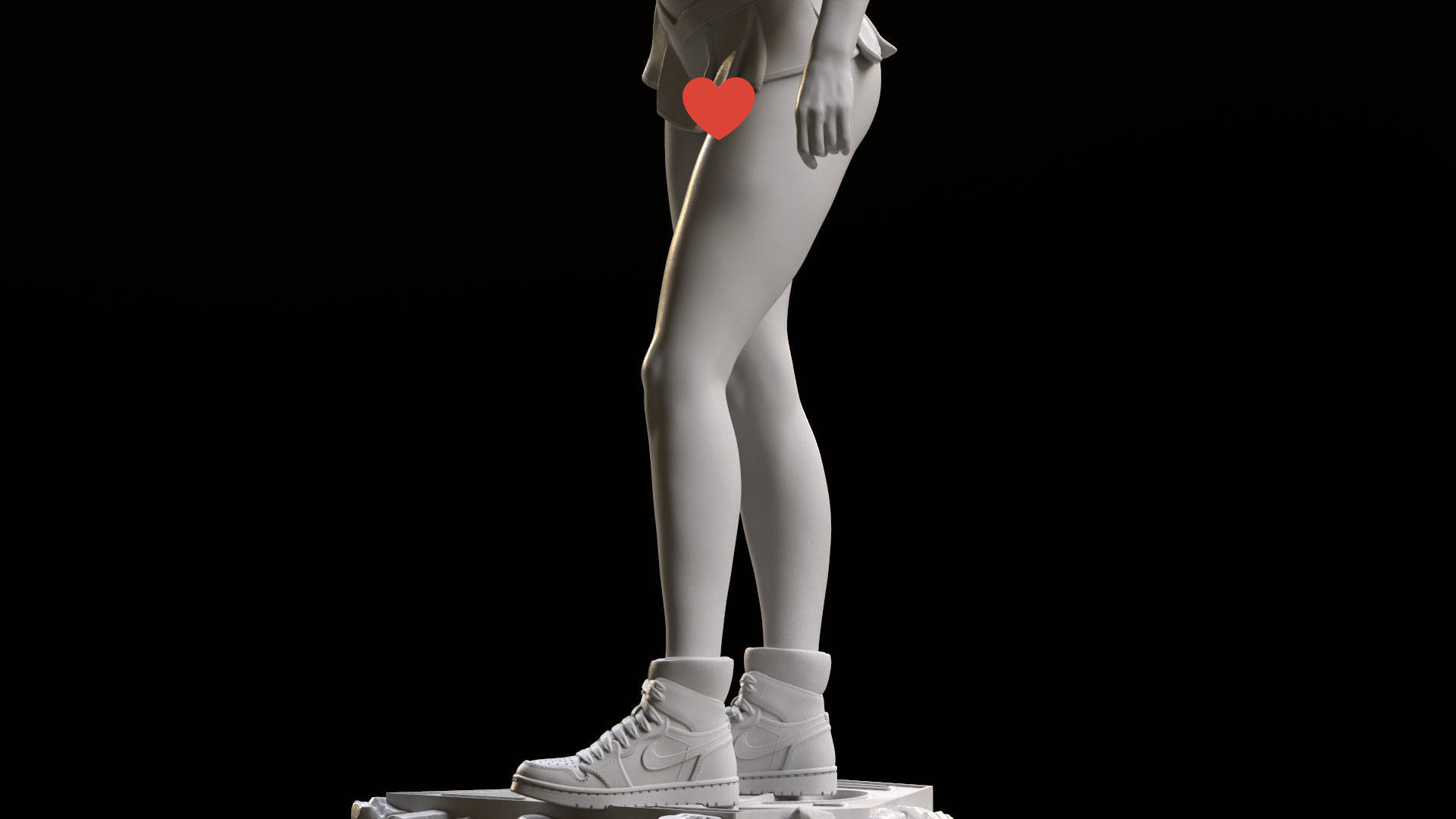 Supergirl hitchhiking NSFW 3D print model_22