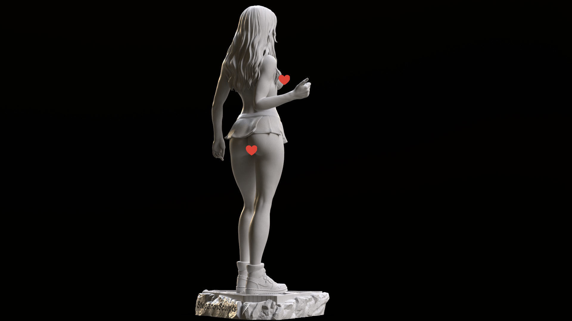 Supergirl hitchhiking NSFW 3D print model_3