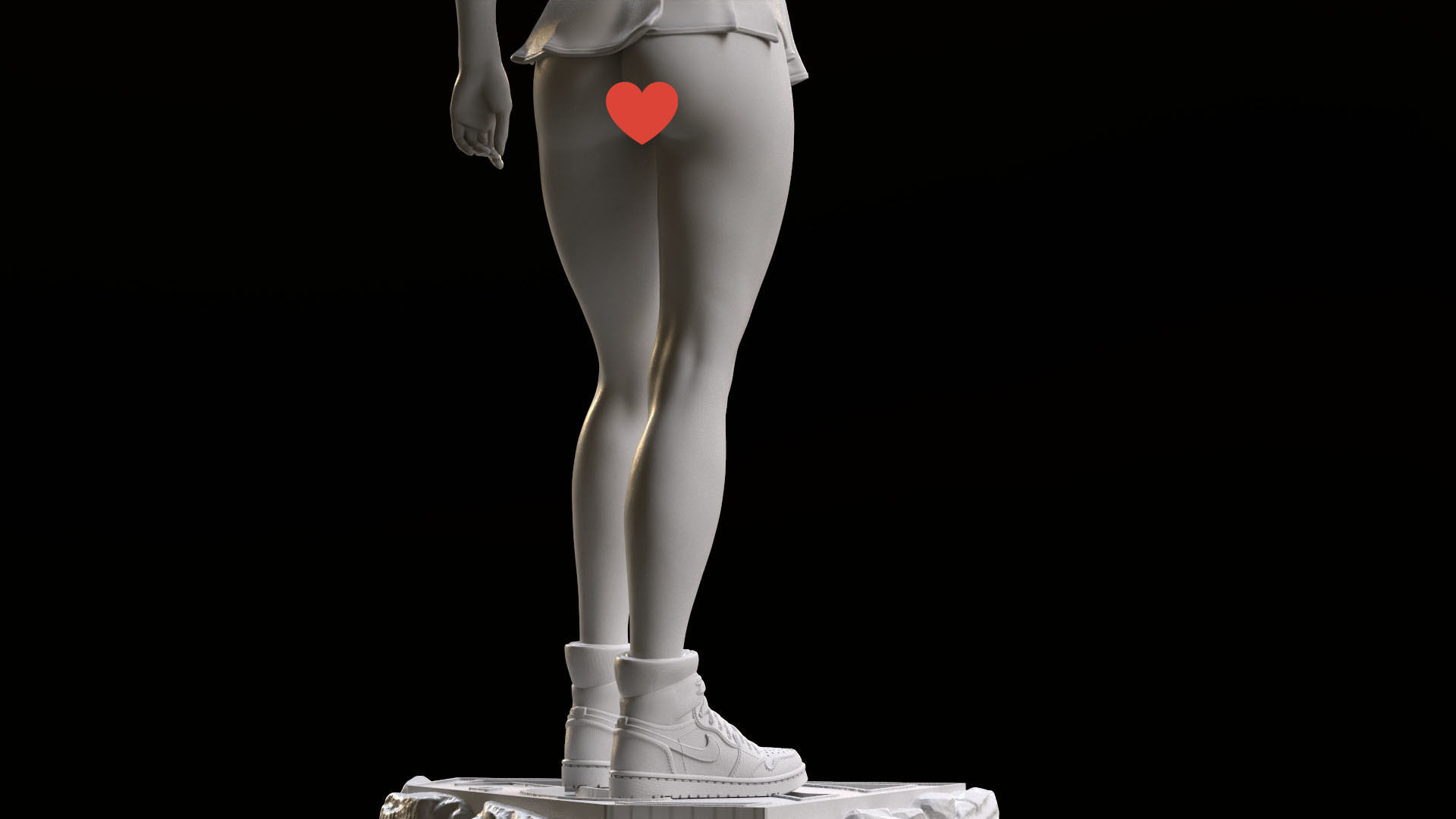 Supergirl hitchhiking NSFW 3D print model_19