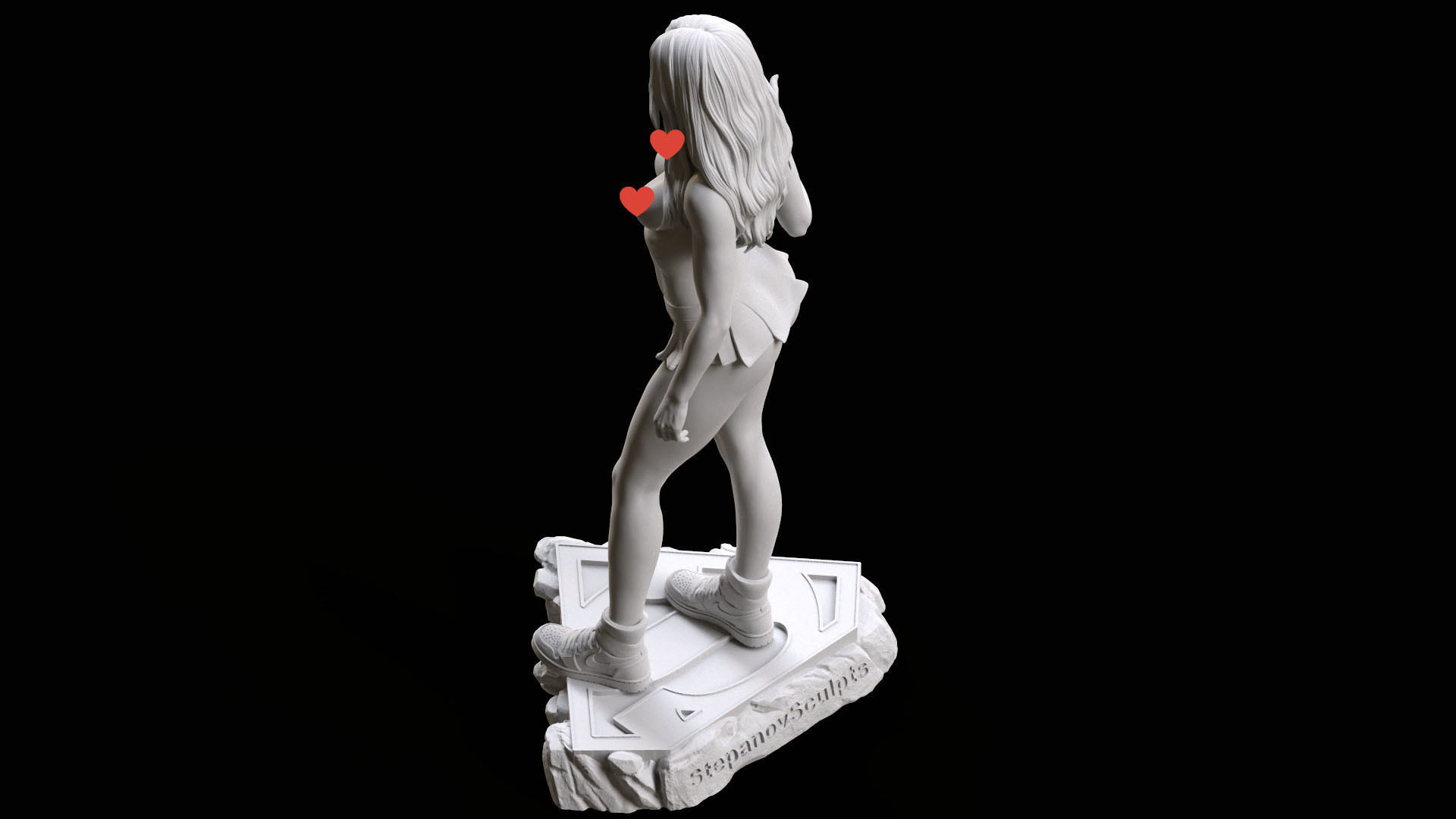 Supergirl hitchhiking NSFW 3D print model_29