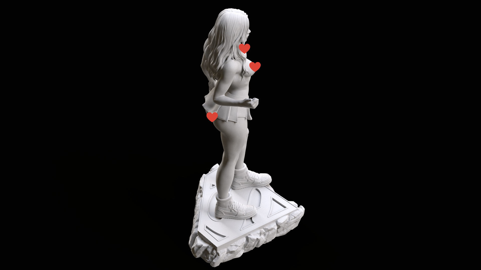 Supergirl hitchhiking NSFW 3D print model_26