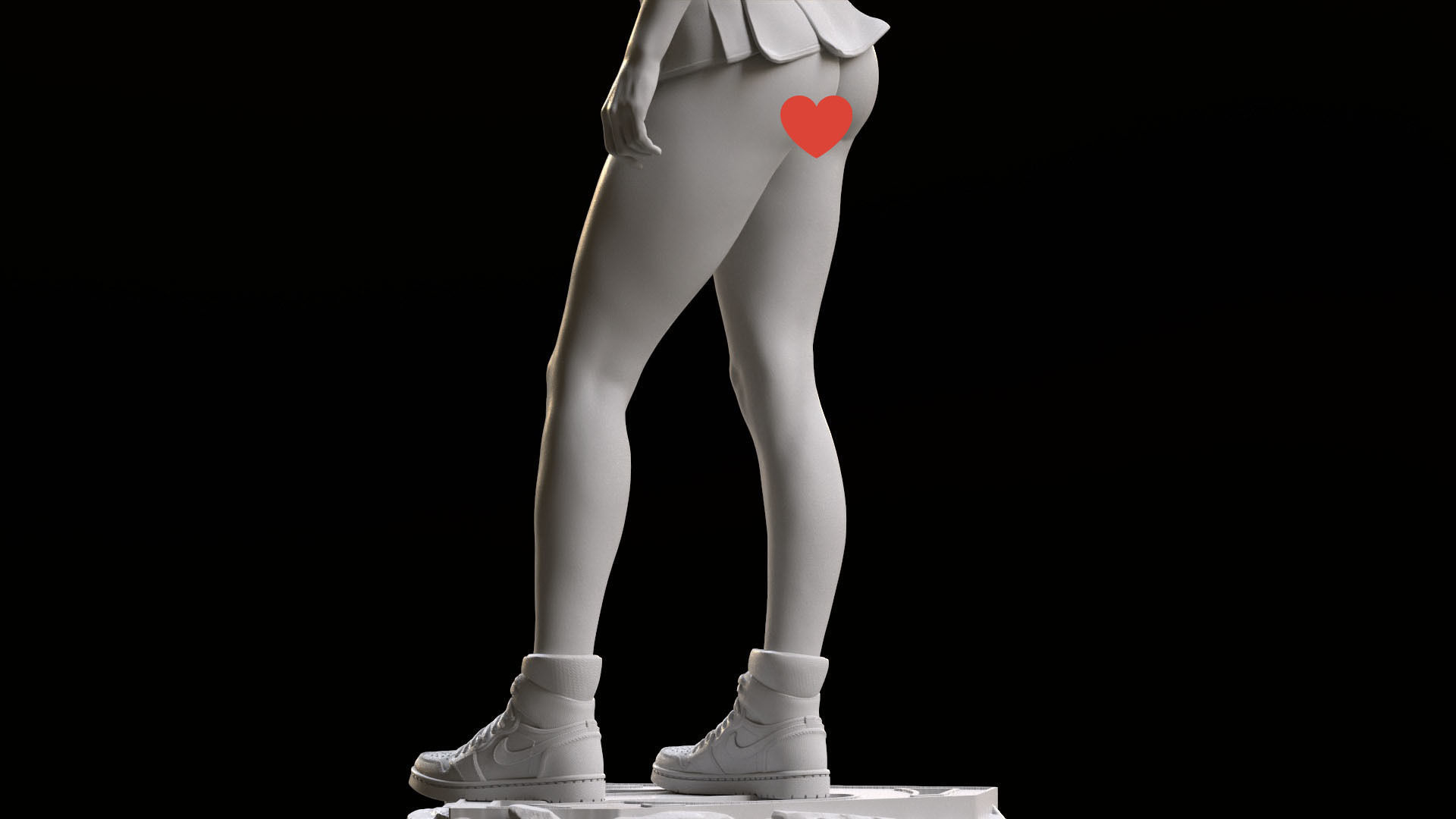 Supergirl hitchhiking NSFW 3D print model_21