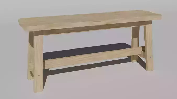 Ikea Norraker Style Bench Free 3D model Ikea Norraker Style Bench Free 3D model