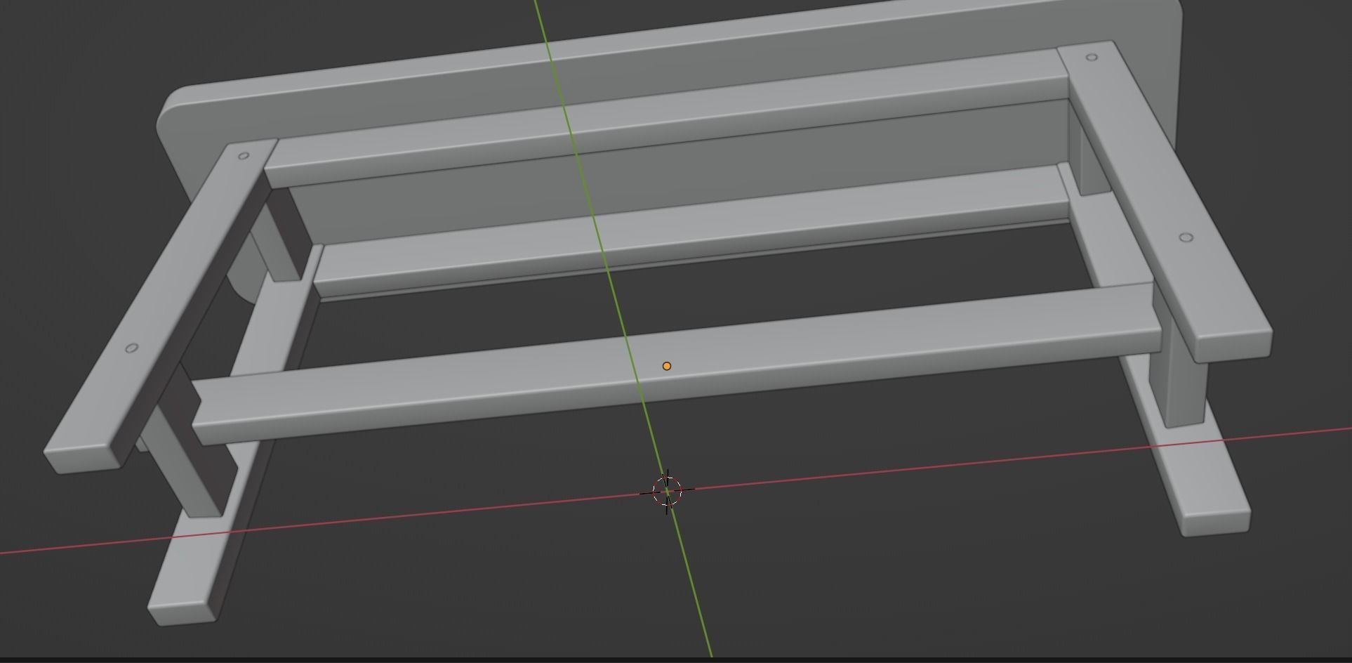 Ikea Norraker Style Bench Free 3D model_11