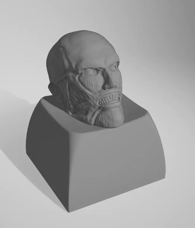 Colossal titan AOT keycaps 3D print model