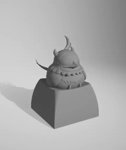 Nero black clover keycaps 3D print model