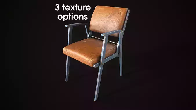 Wooden shabby armchair