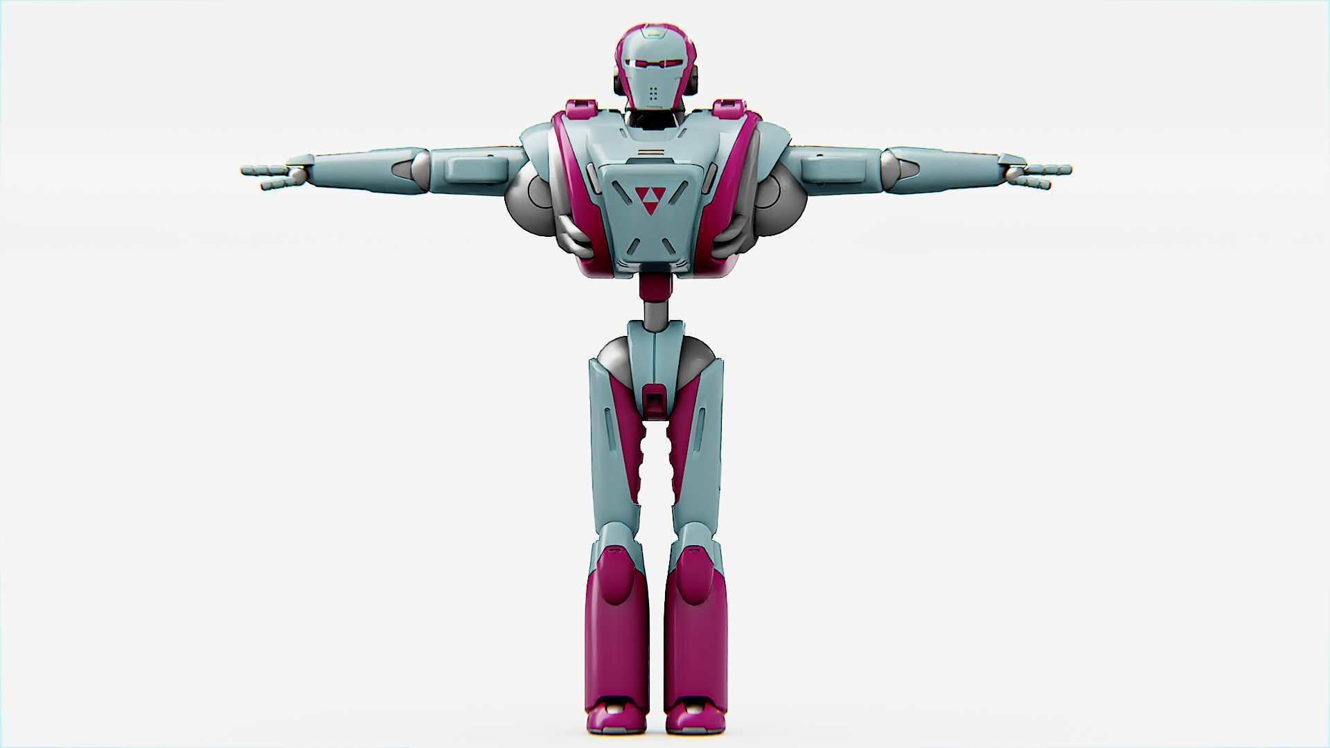 ANDROID MECHA - C   Rigged for Unreal Engine - Unity - MIXAMO  3D model_22