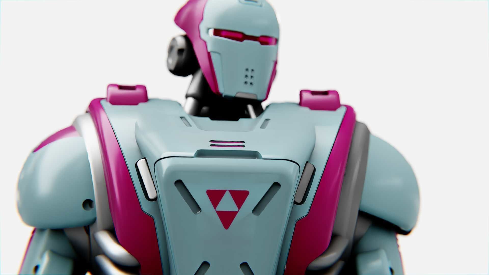 ANDROID MECHA - C   Rigged for Unreal Engine - Unity - MIXAMO  3D model_28