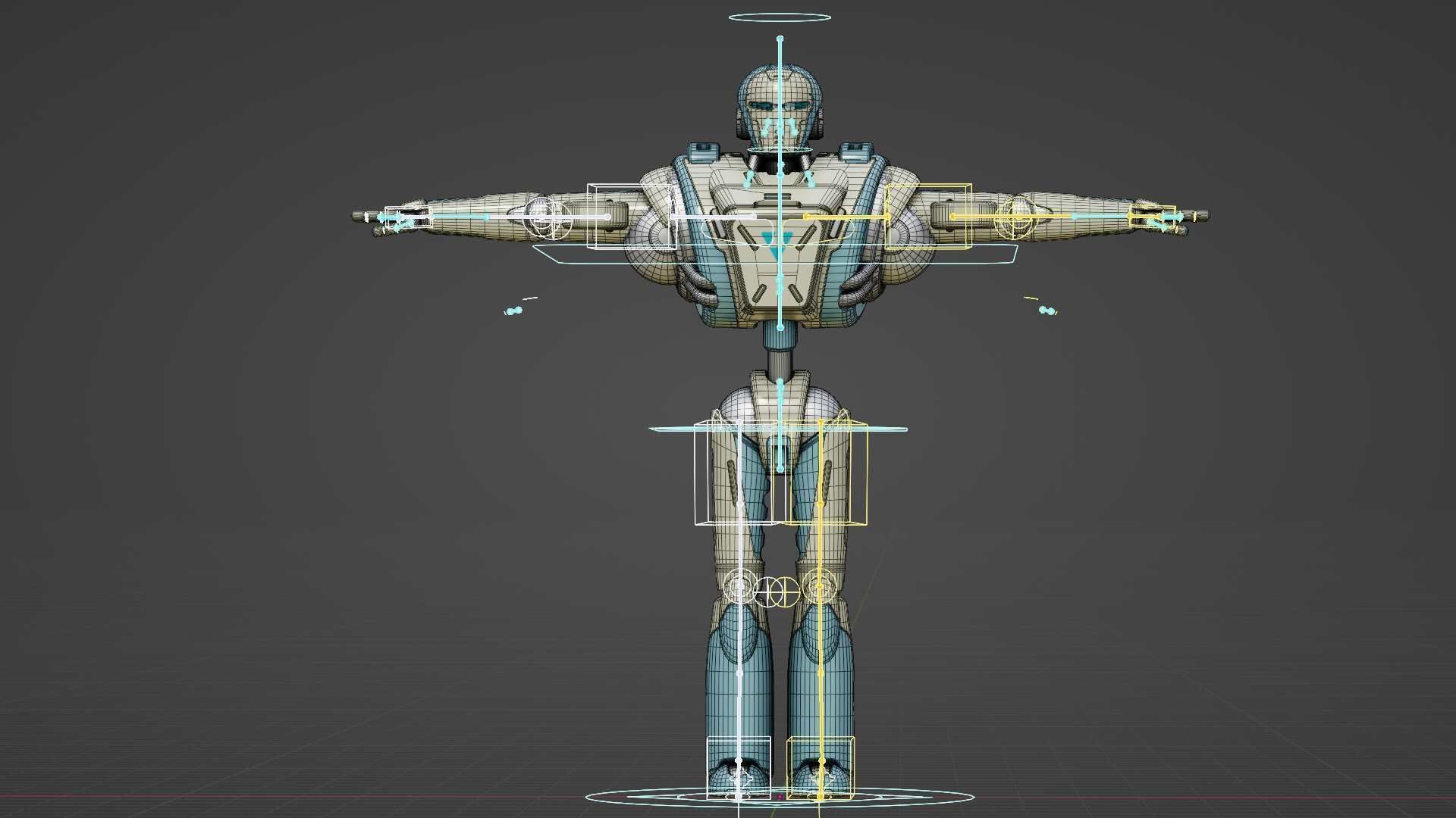 ANDROID MECHA - C   Rigged for Unreal Engine - Unity - MIXAMO  3D model_39